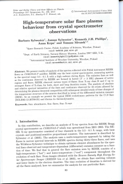 High-temperature solar flare plasma behaviour from