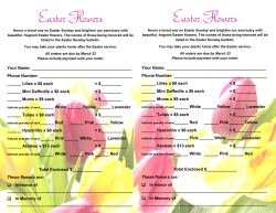 Easter Flowers Easter Flowers