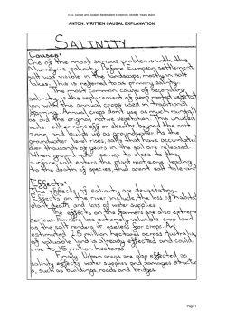 ANTON: WRITTEN CAUSAL EXPLANATION