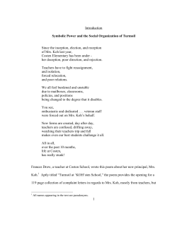 Micro Politics, Symbolic Power, and Leadership