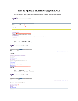How to Approve or Acknowledge an EPAF