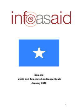Somalia Media and Telecoms Landscape Guide