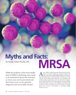 Myths and Facts: MRSA - BioSupply Trends Quarterly