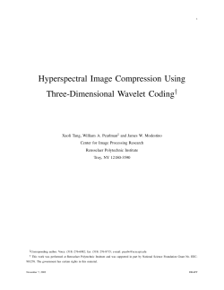 Hyperspectral Image Compression Using Three