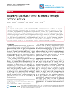 Targeting lymphatic vessel functions through tyrosine kinases