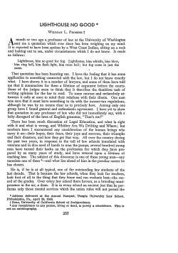 Lighthouse No Good - Journal of Legal Education