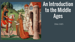 An Introduction to the Middle Ages