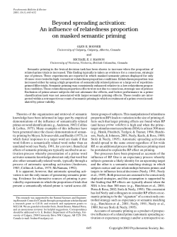 Beyond spreading activation: An influence of relatedness proportion