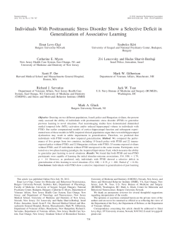 Levi-Gigi, E., K&eacute;ri, S., Myers, C.E., Lencovsky, Z