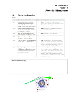 Atomic Structure Atomic Structure