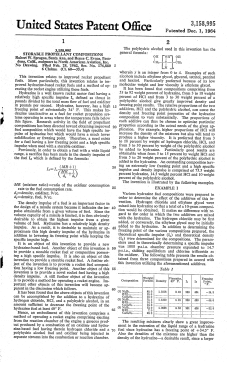 Storable propellant compositions