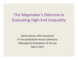 The Mapmaker`s Dilemma in Evaluating High-End