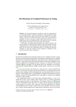 The Distortion of Cardinal Preferences in Voting