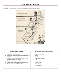 colonial economics