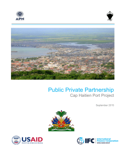 Public Private Partnership - Autorit&eacute; Portuaire Nationale