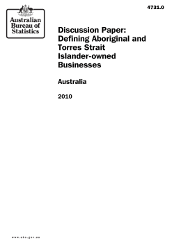 4731.0 Defining Aboriginal and Torres Strait Islander