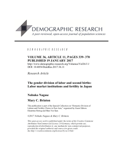 The gender division of labor and second births: Labor market