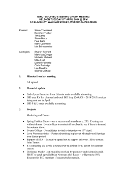 1. Minutes from last meeting All agreed 2. Financial update &bull; End of