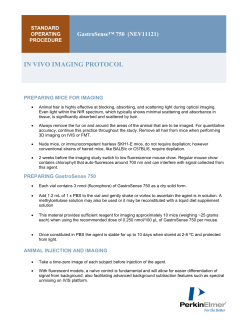 GastroSense 750 In vivo imaging agent protocol
