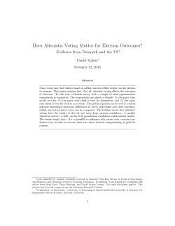Does Altruistic Voting Matter for Election