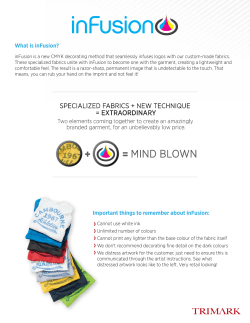 inFusion guide - Trimark Sportswear