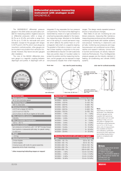 Differential pressure measuring instrument M2000