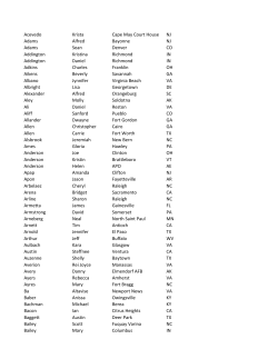 Acevedo Krista Cape May Court House NJ Adams Alfred Bayonne