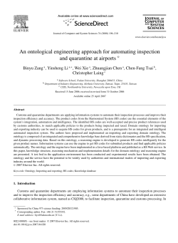 An ontological engineering approach for