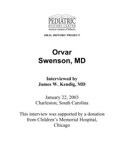 Orvar Swenson, MD