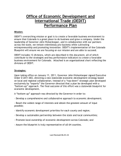 Office of Economic Development and International Trade (OEDIT