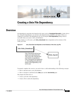 Creating a Unix File Dependency