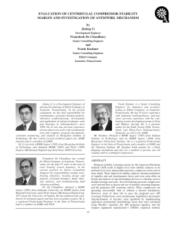 evaluation of centrifugal compressor stability margin and