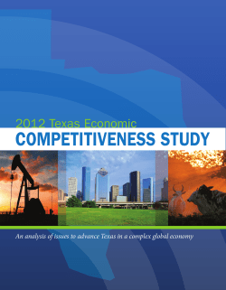 2012 Texas Economic Competitive Study