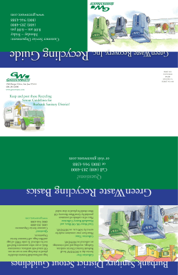 Recycling Guide - GreenWaste Recovery