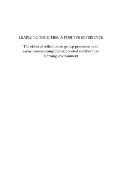 LEARNING TOGETHER: A POSITIVE
