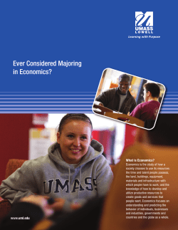 Ever Considered Majoring in Economics?