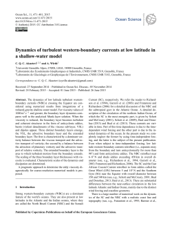 Dynamics of turbulent western-boundary currents at low latitude in a