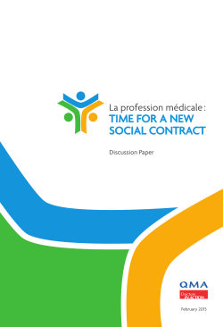 Time for a New Social Contract - Discussion paper