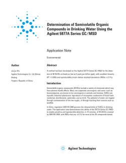 Determination of Semivolatile Organic Compounds in