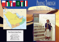 Countries booklet PDF - Praying Through the Arabian