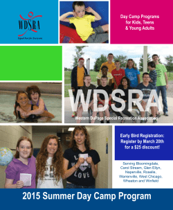 2015 Summer Day Camp Program