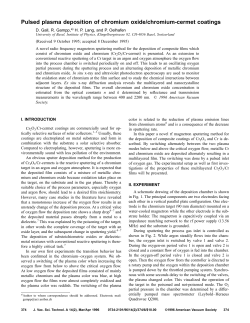 Pulsed plasma deposition of chromium oxide/chromium