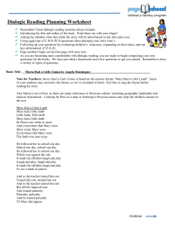 Maria Had a Little Llama