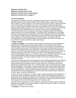 AppleCare Protection Plan for iPod