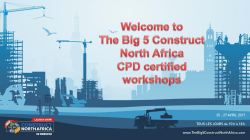 topic - The Big 5 Construct North Africa