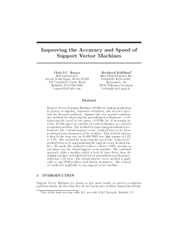 Improving the Accuracy and Speed of Support Vector Machines