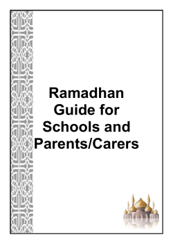 Ramadan Guidance PDF File - Round Hill Primary School