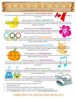 washago summer day camp! - Washago Community Centre