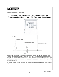 MS-748 Flow Computer With Compressibility Compensation