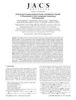 Probing the Coupling between Proton and Electron Transfer in